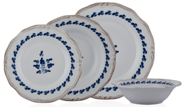Bernardo Blue Flower 24 Parça Yemek Takımı
