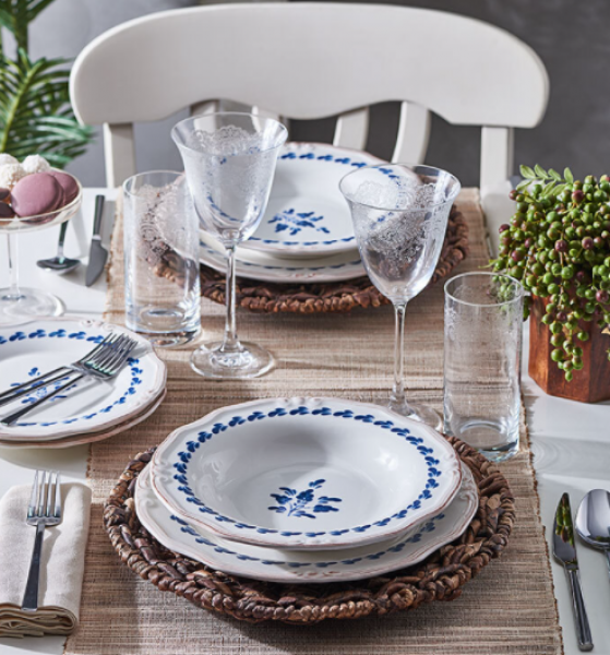 Bernardo Blue Flower 24 Parça Yemek Takımı