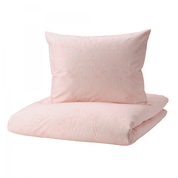 Ikea Jattevallmo 240x220 cm (Beyaz / Açık Pembe)