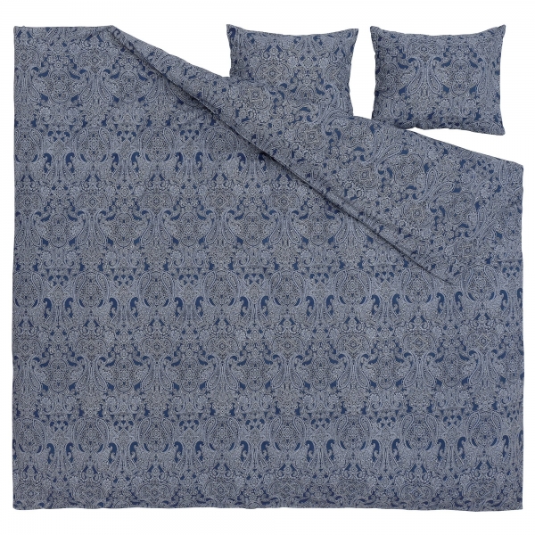 Ikea Jattevallmo 240x220 cm (Koyu Mavi / Beyaz)