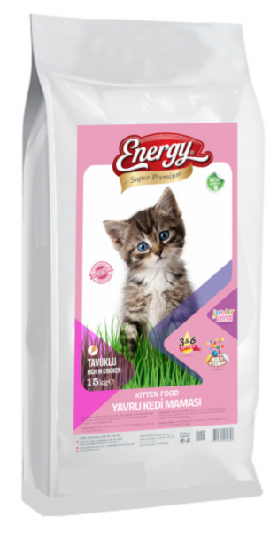 Energy Tavuklu Yavru 15 kg Kedi Maması