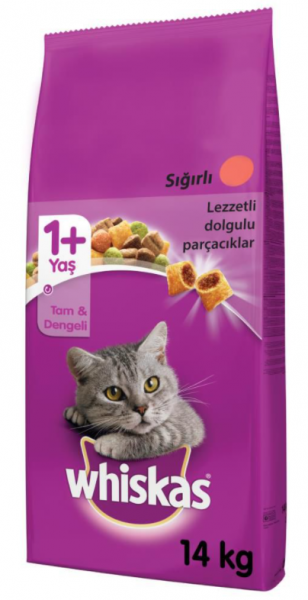 Whiskas Sığır Eti ve Sebzeli 14 kg Kedi Maması