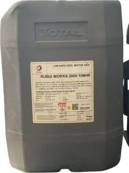 TotalEnergies Rubia Works 2000 10W-40 Motor Yağı (20 litre)