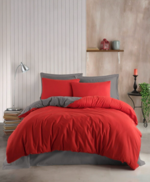 Soley Harmony Trendy 200x220 cm (Kırmızı / Gri)