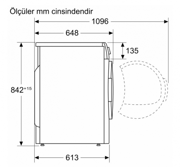 Bosch WQG24100TR Isı Pompalı Kurutma Makinesi