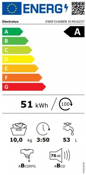 Electrolux EW6F3146BEB Çamaşır Makinesi