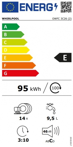 Whirlpool OWFC 3C26 Bulaşık Makinesi
