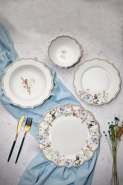 Paçi Bone China P/POR-101324 24 Parça Yemek Takımı