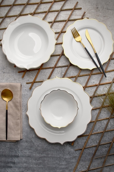 Paçi Bone China P/POR-101325 24 Parça Yemek Takımı