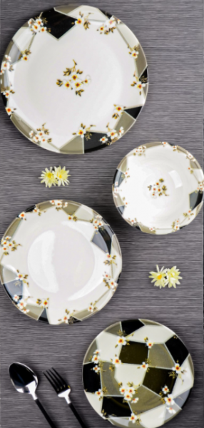 Paçi Porselen P/POR-101349 24 Parça Yemek Takımı