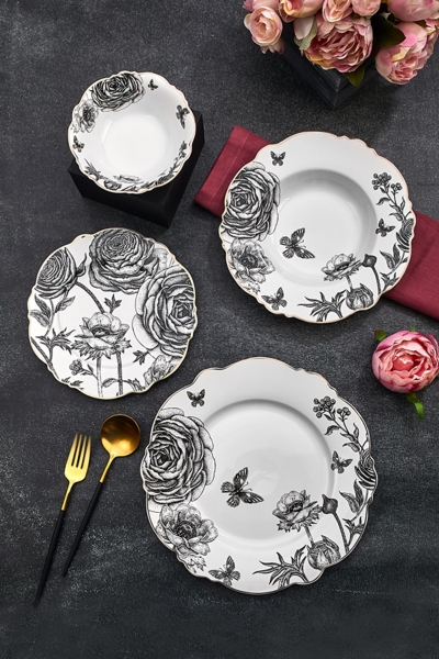 Paçi Bone China P/POR-101204 24 Parça Yemek Takımı
