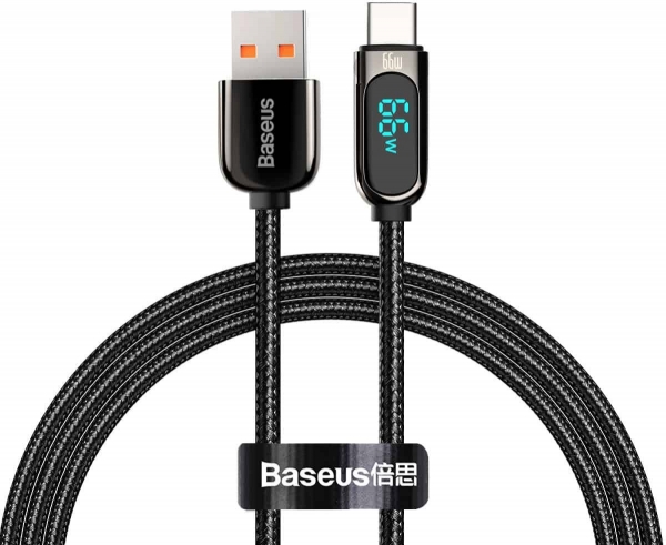 Baseus Display Fast Charging USB to Type-C 66W Şarj Kablosu