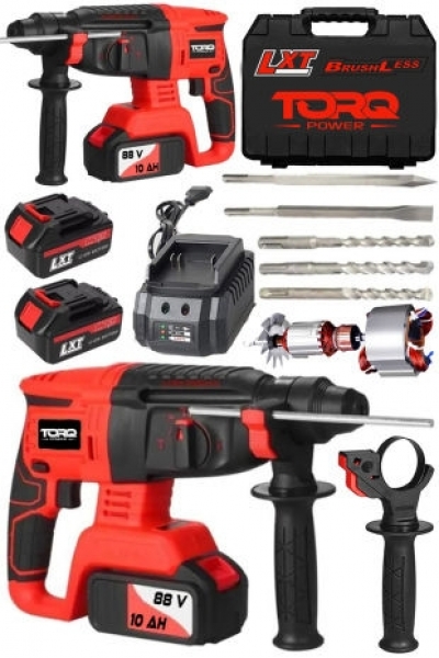 Torq Power Brushless 88 V 10 Ah Akülü Kırıcı (Kırmızı)