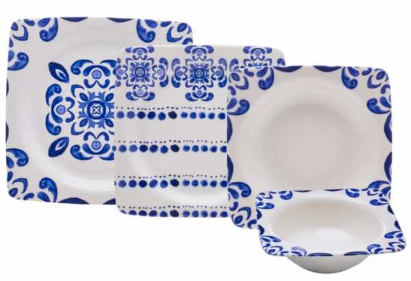 Emsan Ethnic Blue 24 Parça Yemek Takımı