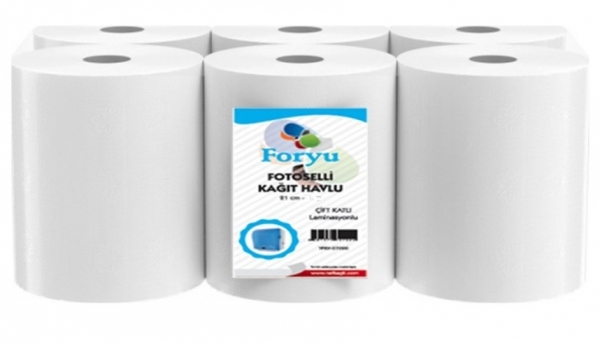 Foryu 21 cm Hareketli Kağıt Havlu 6 Rulo