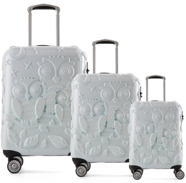 ÇÇS 5216 Owl ABS 3'lü Valiz Seti