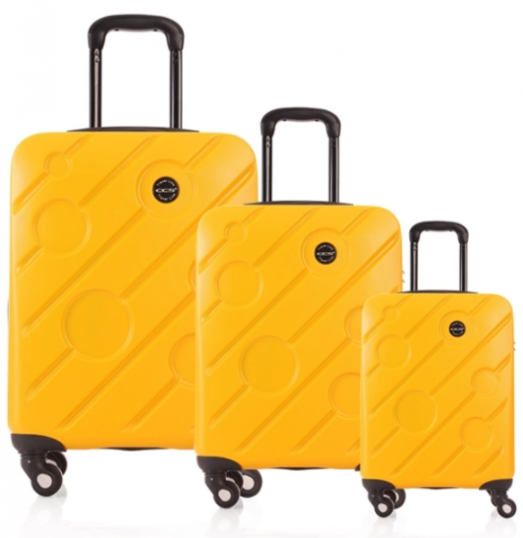 ÇÇS 5208 ABS 3'lü Valiz Seti