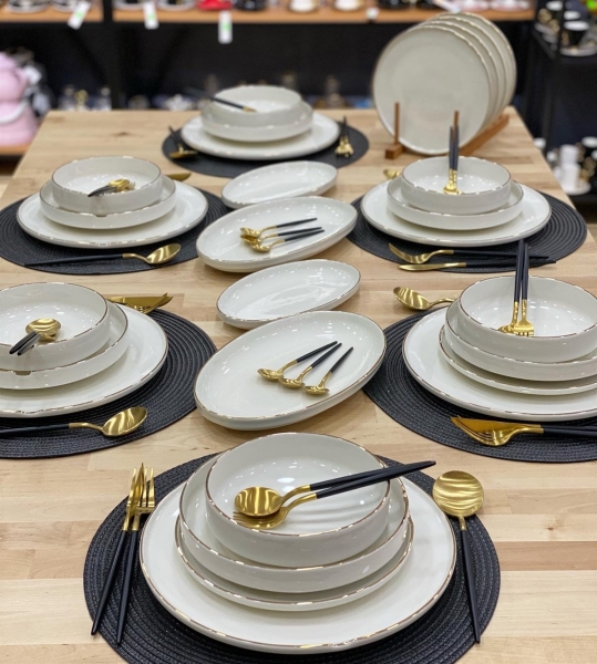 PM Leonardo Dali Gold 24 Parça Yemek Takımı
