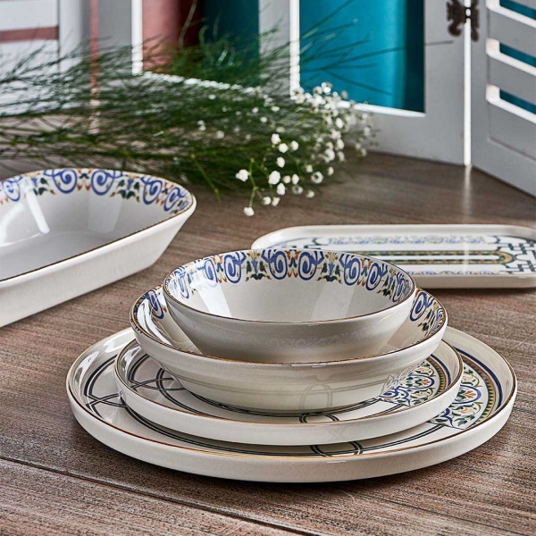 Neva Mentol Jülide N3164 27 Parça Yemek Takımı