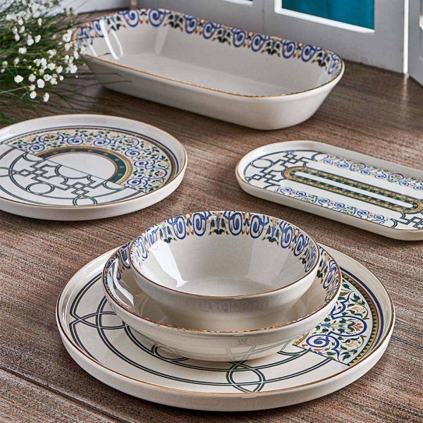 Neva Mentol Jülide N3164 27 Parça Yemek Takımı