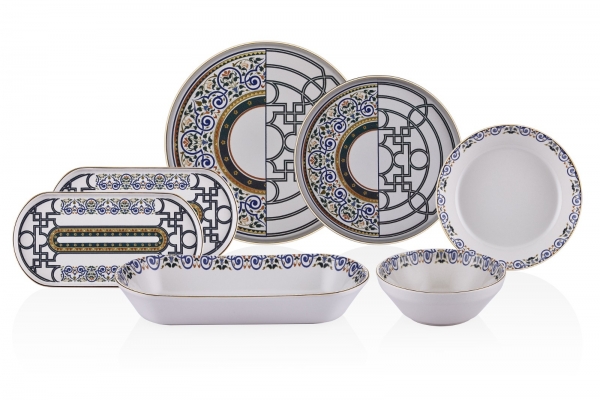 Neva Mentol Jülide N3164 27 Parça Yemek Takımı