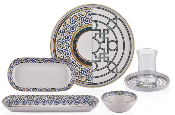 Neva Mentol Jülide N3164 26 Parça Kahvaltı Takımı