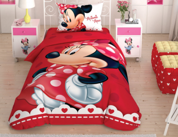 Taç Disney Minnie Lovely Glitter 160x220 cm