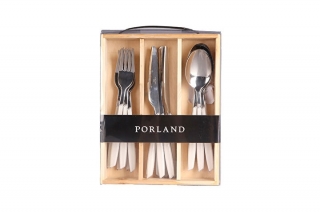 Porland Trendy Beyaz 18 Parça Çatal Kaşık Bıçak Takımı