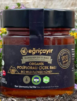 Eğriçayır Organik Polifloralı Bal 300 gr
