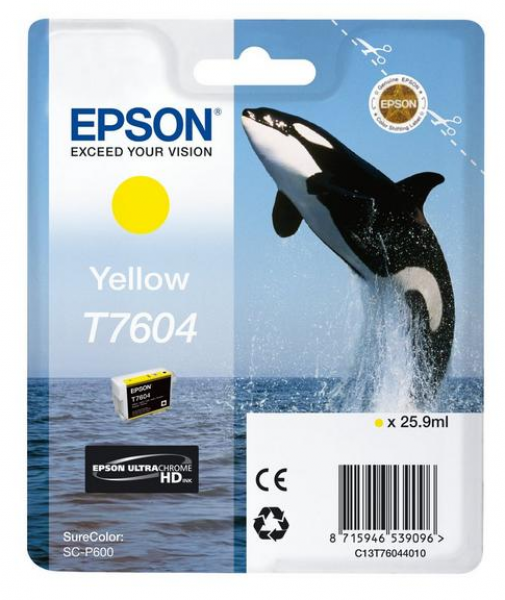 Epson T7604 Kartuş (Sarı)