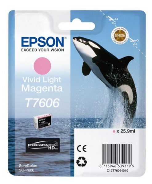 Epson T7606 Kartuş (Açık Kırmızı)