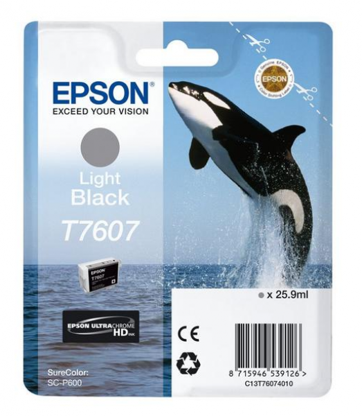 Epson T7607 Kartuş (Açık Siyah)