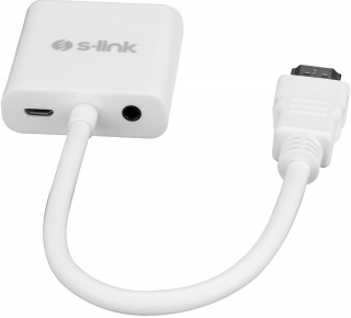 S-link HDMI to VGA  Audio Micro USB Dönüştürücü