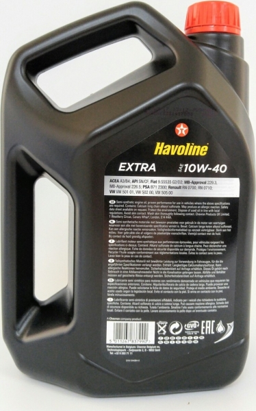 Texaco Havoline Extra SAE 10W-40 Motor Yağı (4 litre)