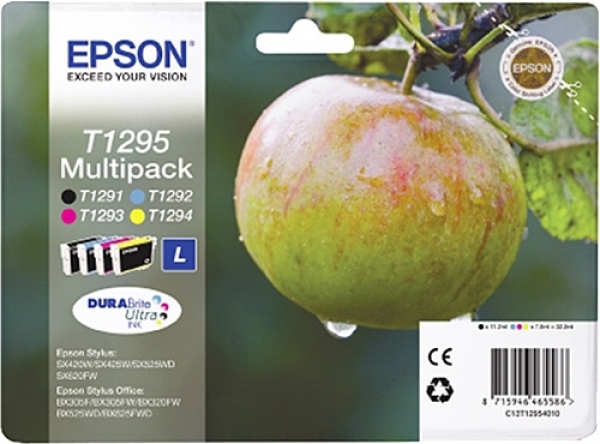 Epson T1295 Kartuş (Siyah / Sarı / Mavi / Kırmızı)