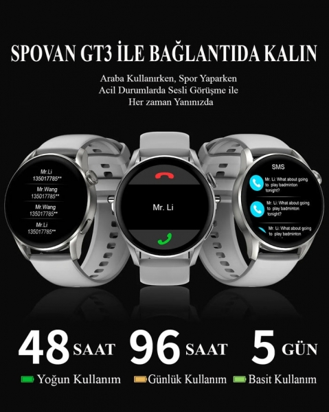 Spovan GT3 Akıllı Saat