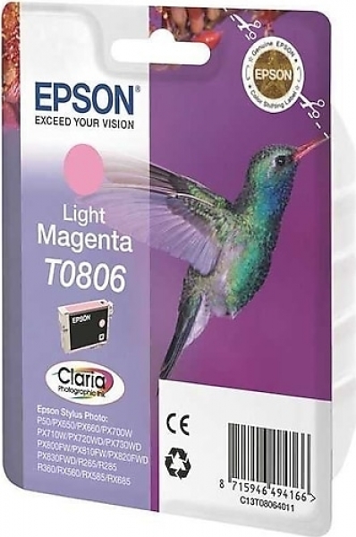 Epson T0806 Kartuş (Açık Kırmızı)
