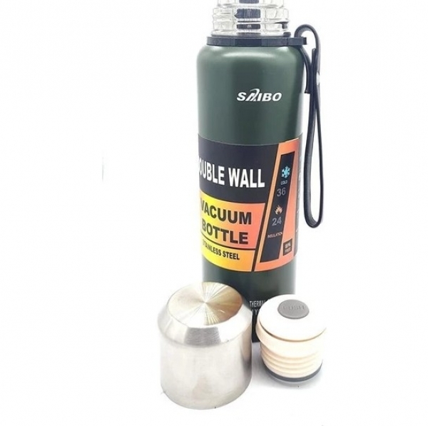 Saibo Çift Katlı Vakumlu Kamp Termos (1000 ml)