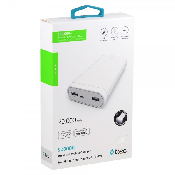 ttec S20000 20000 mAh Powerbank