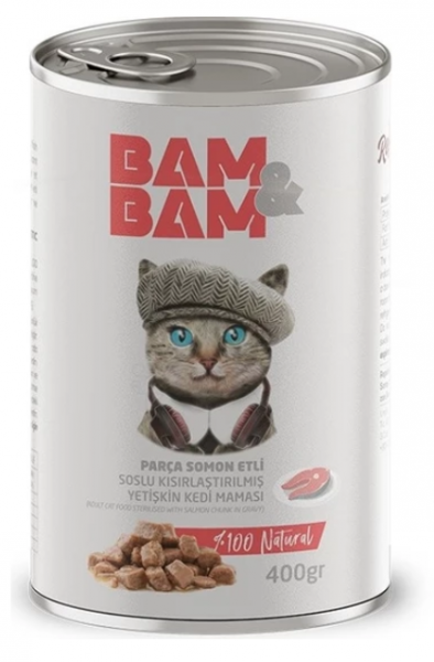 Bam&Bam Bam&bam Somonlu Kısırlaştırılmış Yetişkin 400 gr Kedi Maması