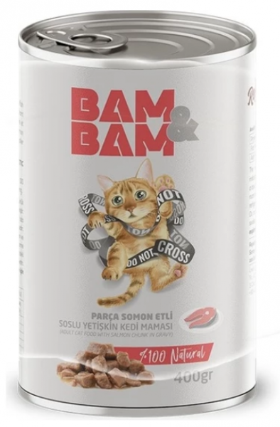 Bam&Bam Bam&bam Somonlu Yetişkin 400 gr Kedi Maması