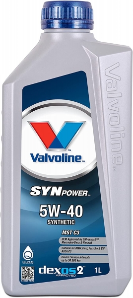 Valvoline SynPower MST C3 5W-40 Motor Yağı (1 litre)