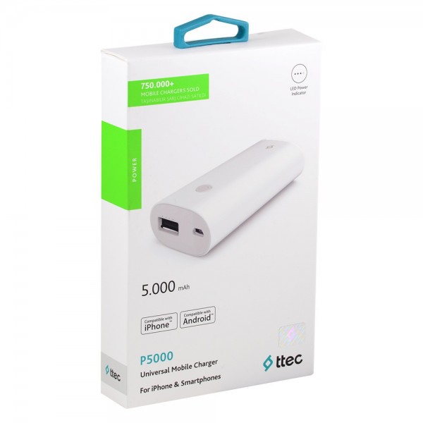ttec P5000 5000 mAh Powerbank