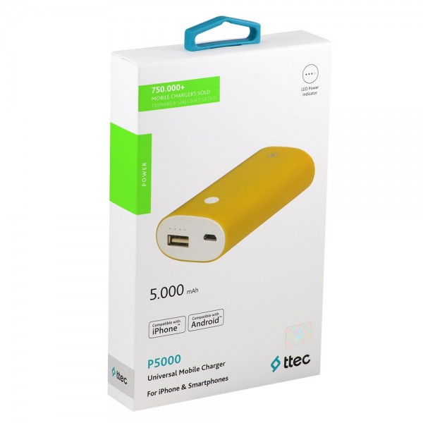 ttec P5000 5000 mAh Powerbank