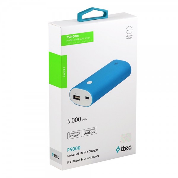 ttec P5000 5000 mAh Powerbank