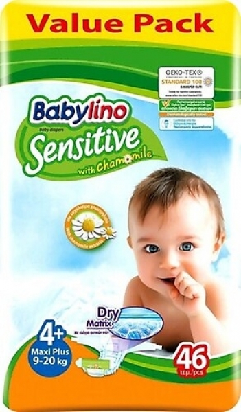 Babylino Sensitive 4+ Beden 46 Adet Bebek Bezi