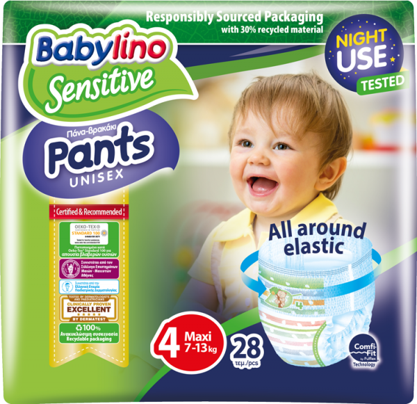Babylino Sensitive Külot Bez 4 Beden Bebek Bezi
