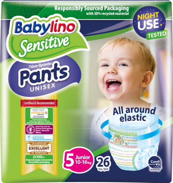 Babylino Sensitive Külot Bez 5 Beden Bebek Bezi