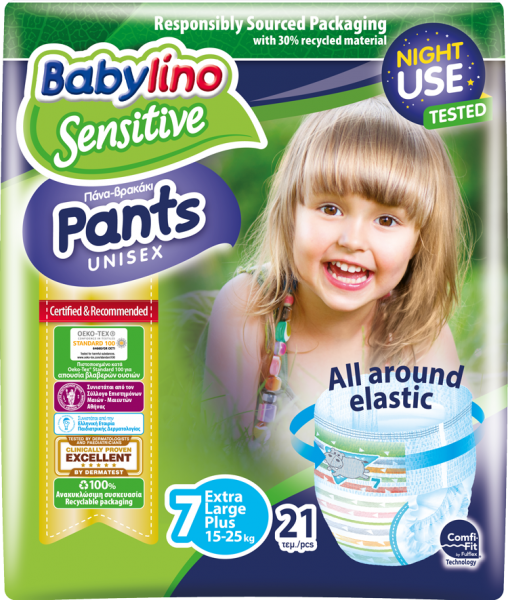 Babylino Sensitive Külot Bez 7 Beden Bebek Bezi