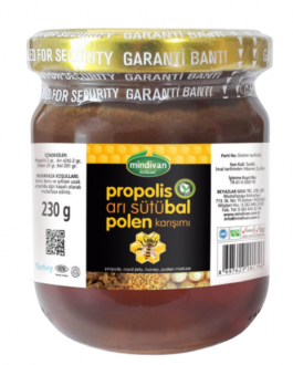 Mindivan Propolis Polen Arı Sütü Bal 230 gr